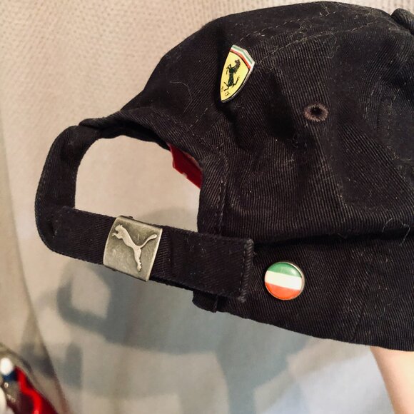 [WOMEN L] PUMA Ferrari Track Jacket & Cap Set Black F1 Racing Motorsport - Picture 10 of 10